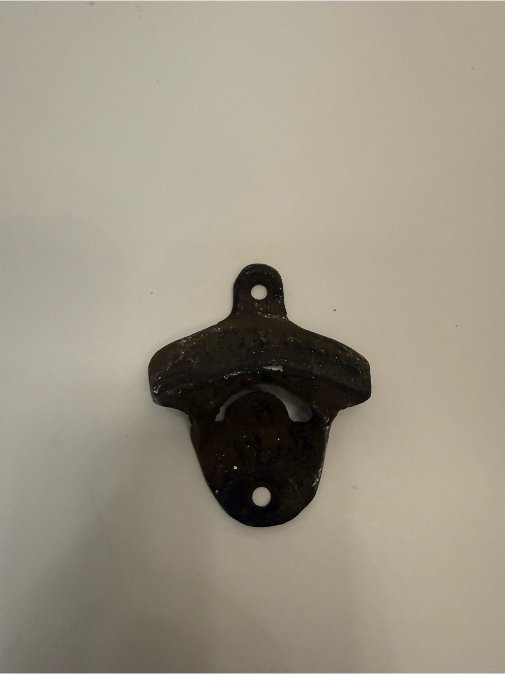 Wall-Mount Bottle Opener Rustic Looking Cast Iron